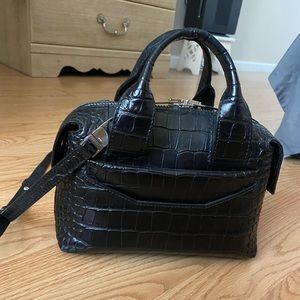 Alexander Wang Mock Croc Small Rouge Satchel